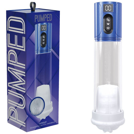 PUMPED HyperLift - Metallic /Clear USB Rechargeable Auto Pump - Pleasure Den