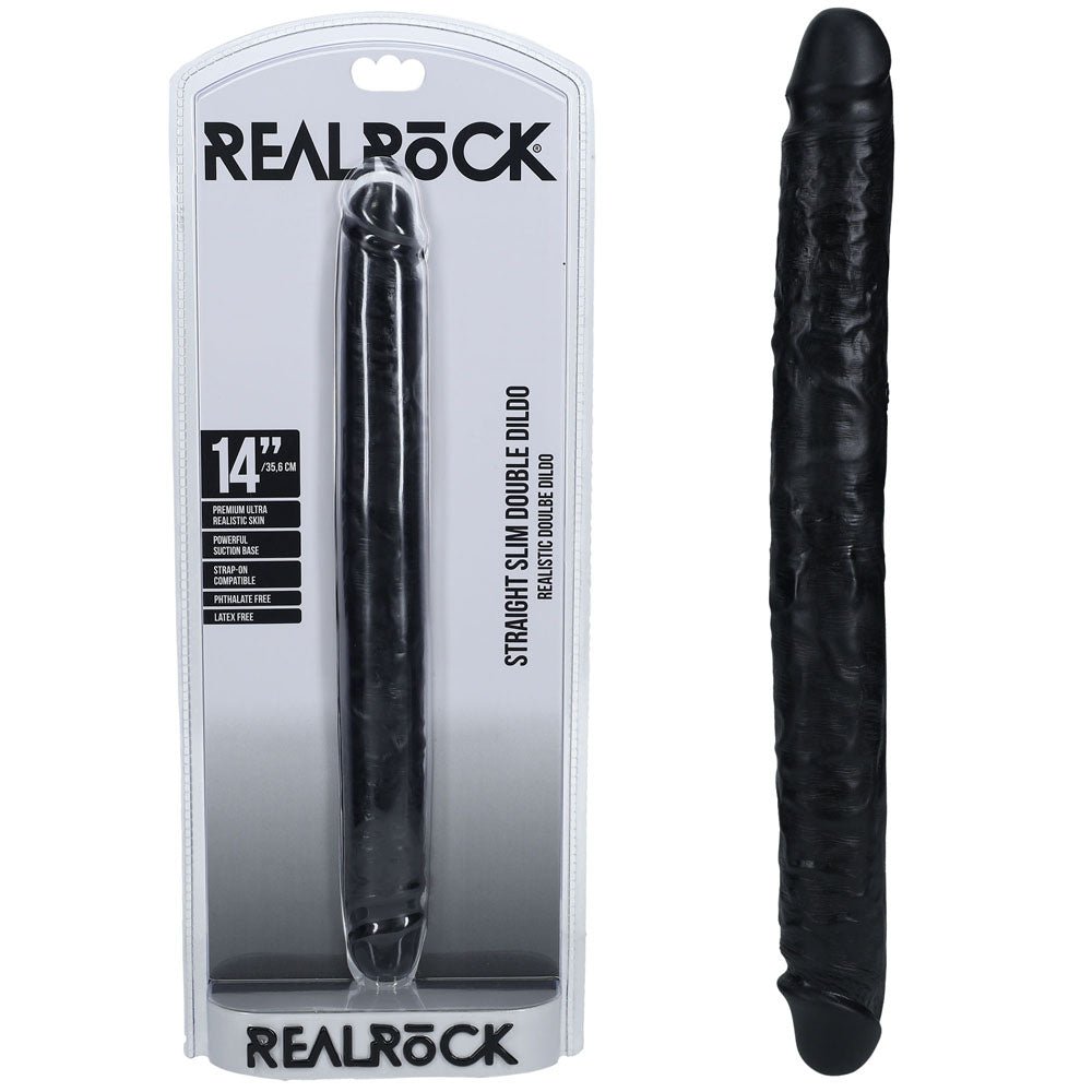 REALROCK 35cm Slim Double Dildo - 35 cm (14'') Double Dong - Pleasure Den