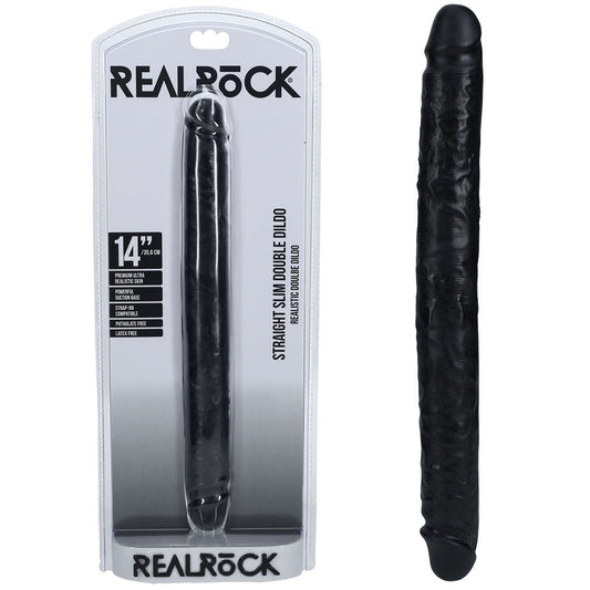 REALROCK 35cm Slim Double Dildo - 35 cm (14'') Double Dong - Pleasure Den