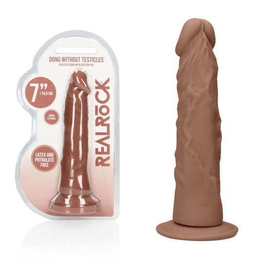 REALROCK 7'' Realistic Dildo - Tan - Tan 17.8 cm Dong - Pleasure Den