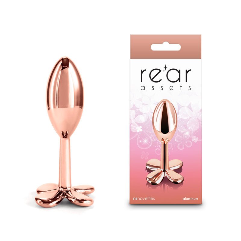 Rear Assets Clover - 9.2 cm Metallic Butt Plug - Pleasure Den