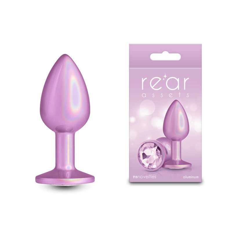 Rear Assets Iridescent - Small - Iridescent 7.1 cm Small Butt Plug - Pleasure Den