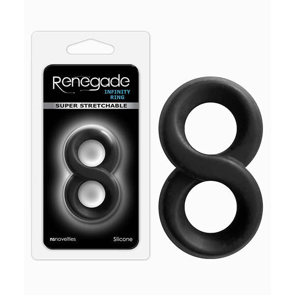 Renegade Infinity Ring - Black Cock & Ball Rings - Pleasure Den