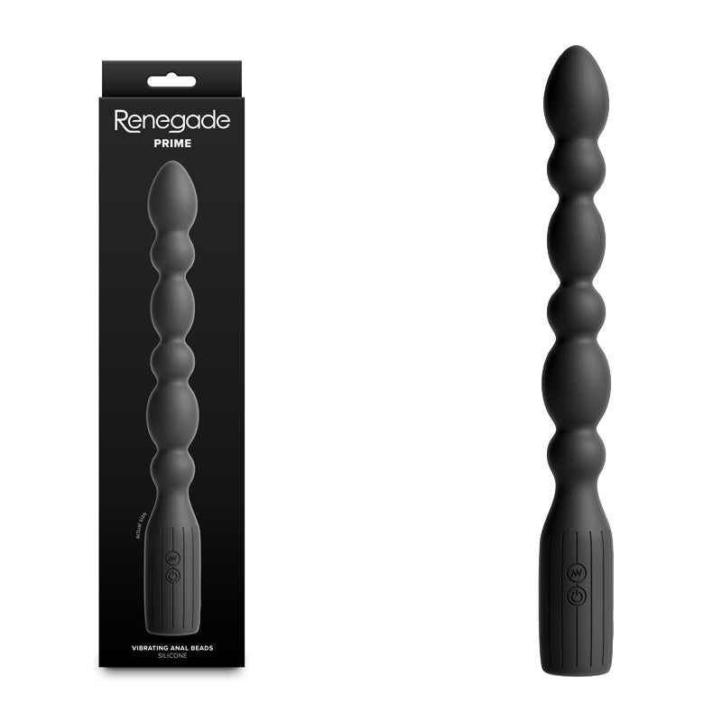 Renegade Prime - 28.8 cm USB Rechargeable Vibrating Anal Beads - Pleasure Den