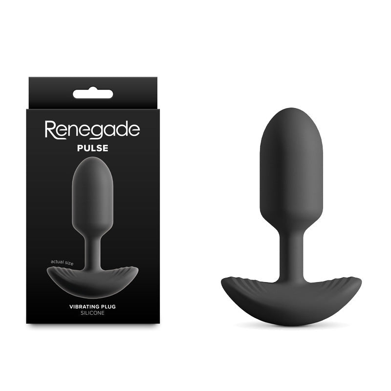 Renegade Pulse - 11 cm USB Rechargeable Vibrating Butt Plug - Pleasure Den