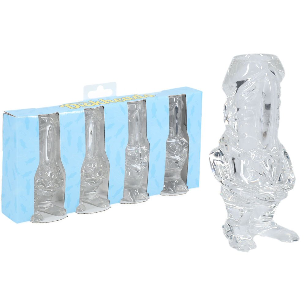 S-LINE The Dickheads - Couples Tall Shot Glasses - Novelty 44 ml Shot Glasses - 4 Pack - Pleasure Den