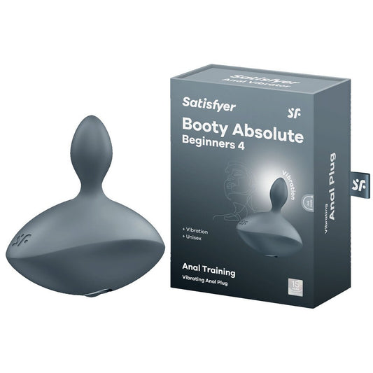 Satisfyer Booty Absolute Beginners 4 - Grey USB Rechargeable Vibrating Butt Plug - Pleasure Den