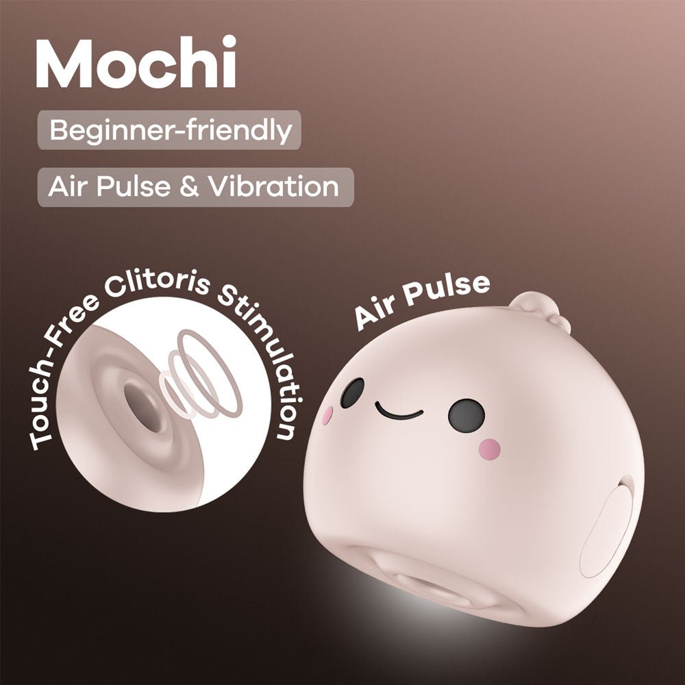 Satisfyer Mochi - Beige - Beige USB Rechargeable Air Pulse Stimulator - Pleasure Den