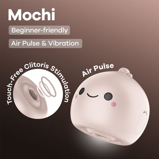Satisfyer Mochi - Beige - Beige USB Rechargeable Air Pulse Stimulator - Pleasure Den
