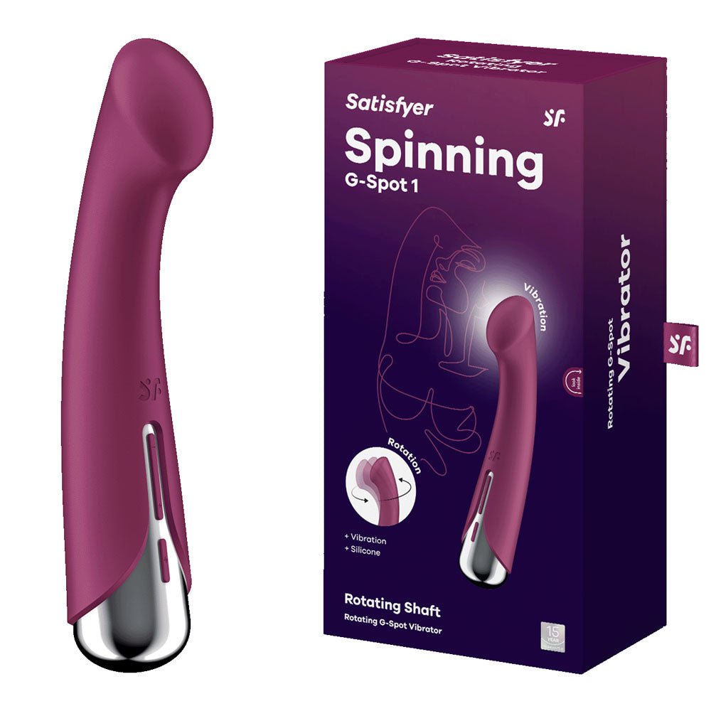 Satisfyer Spinning G-Spot 1 - 16.5 cm USB Rechargeable Rotating Vibrator - Pleasure Den