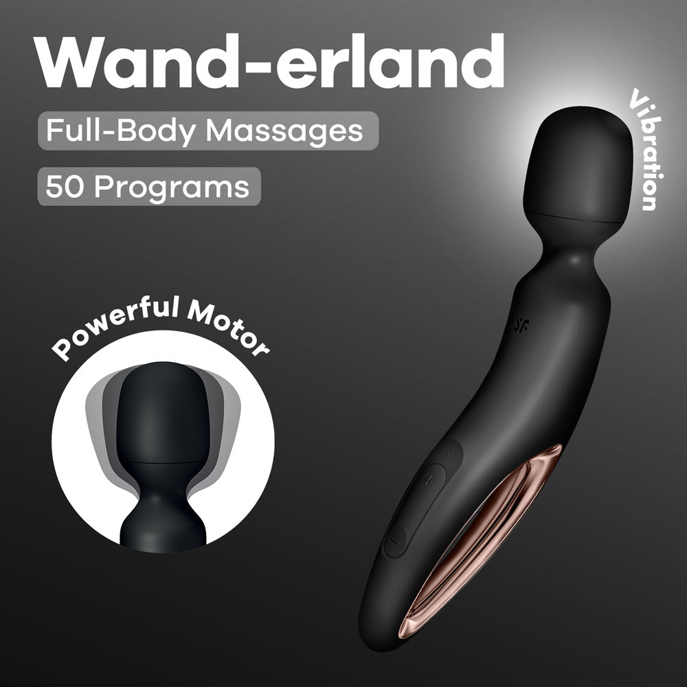 Satisfyer Wand-erland - /Rose Gold USB Rechargeable Massage Wand - Pleasure Den