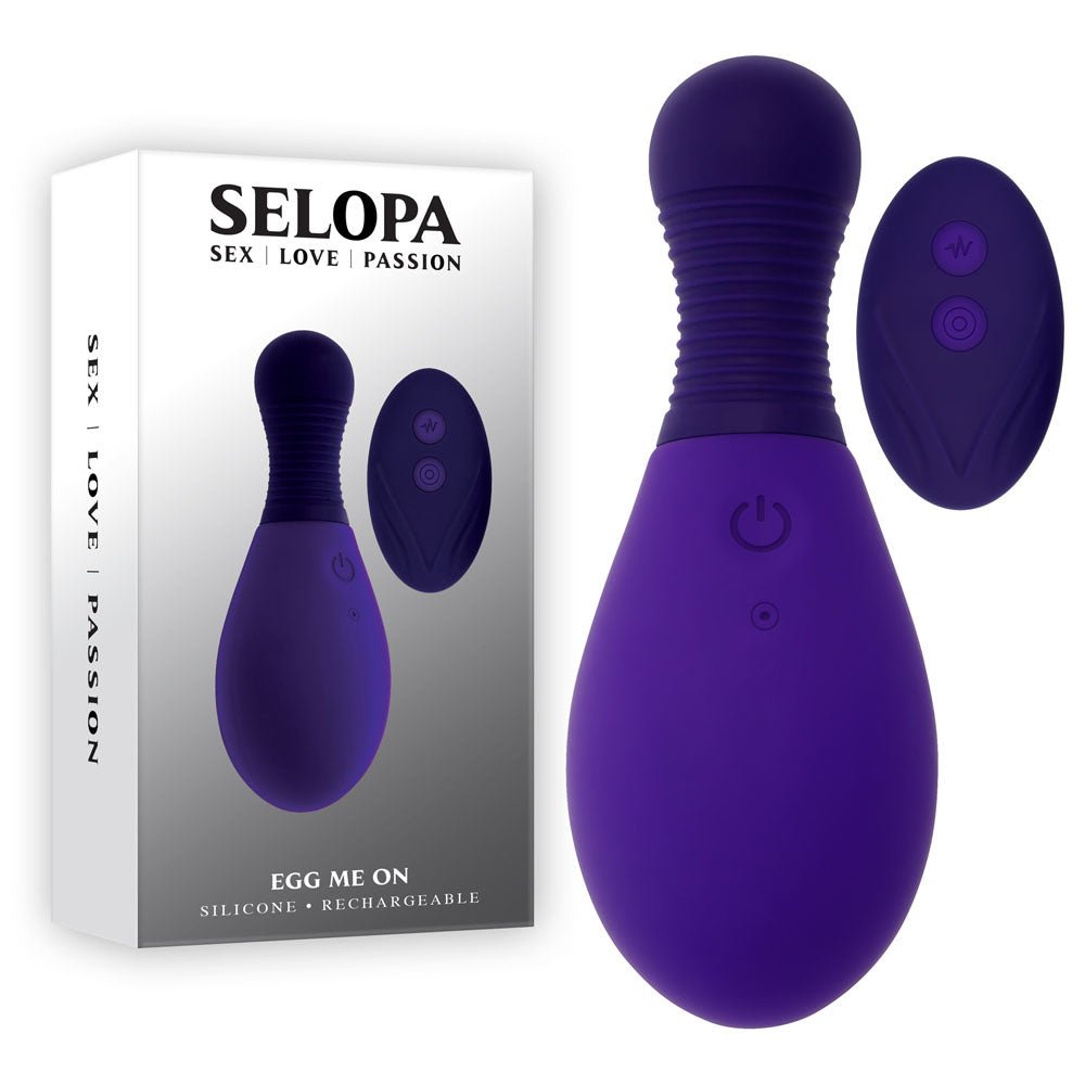 Selopa EGG ME ON - 10 cm USB Rechargeable Egg with Wireless Remote - Pleasure Den