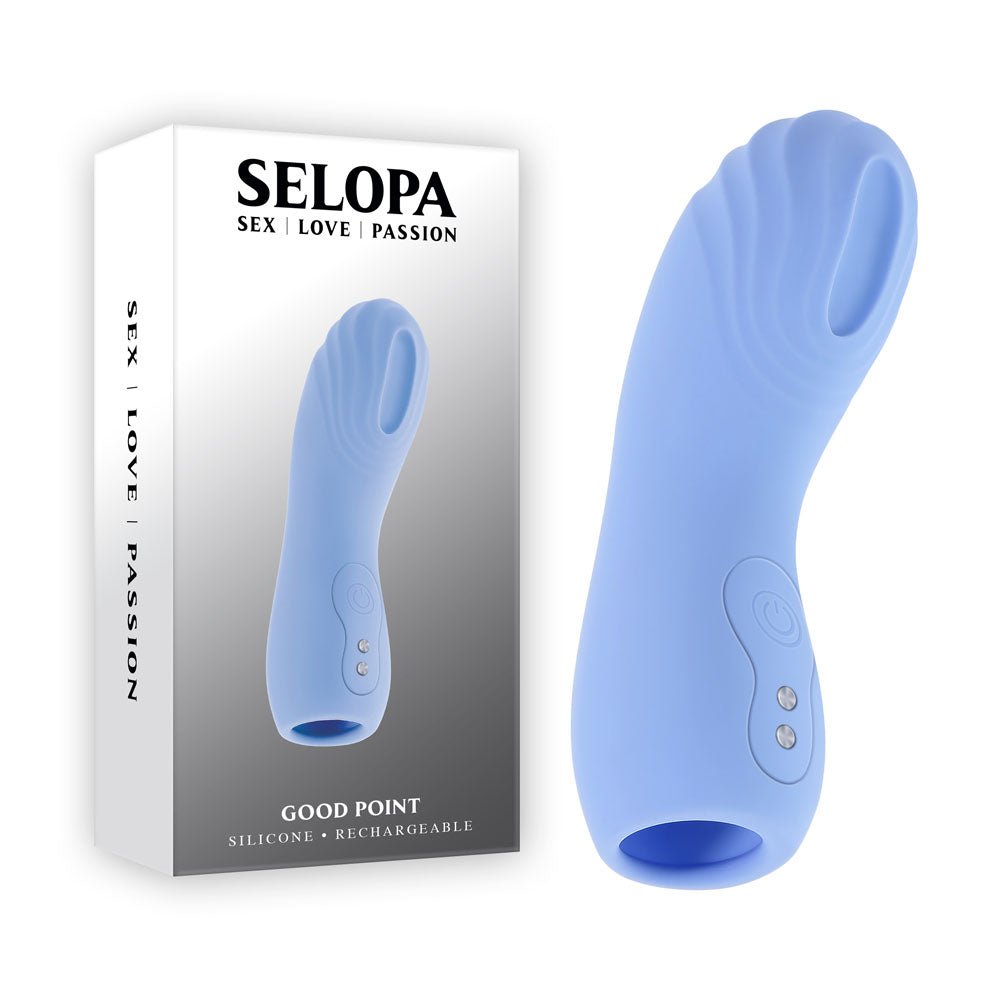 Selopa GOOD POINT - USB Rechargeable Hollow Vibrating Finger Stimulator - Pleasure Den