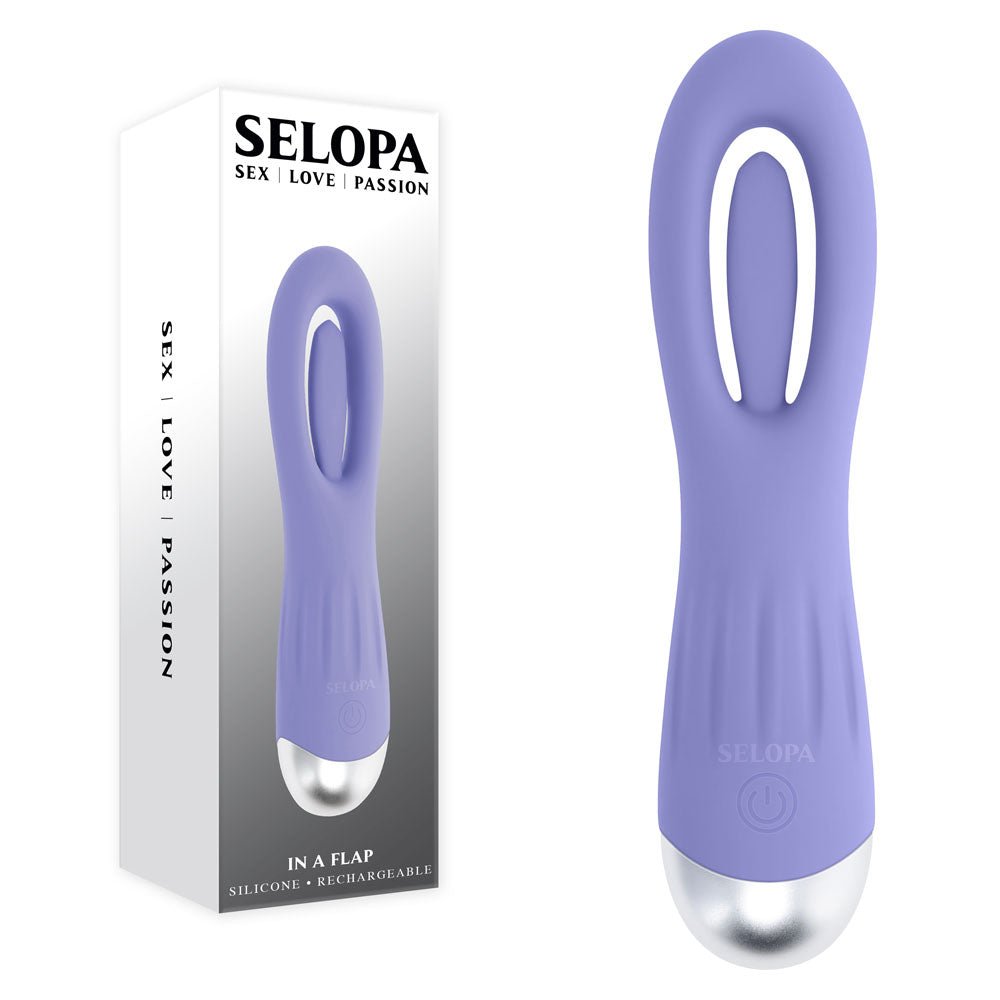 Selopa IN A FLAP - 15 cm USB Rechargeable Flicking Stimulator - Pleasure Den