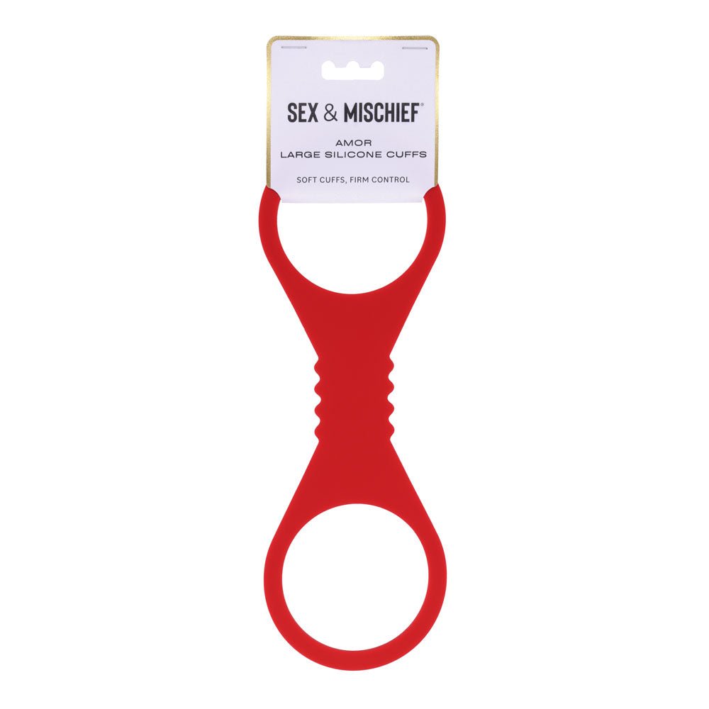 Sex & Mischief Amor Large Silicone Cuffs - Large Restraints - Pleasure Den