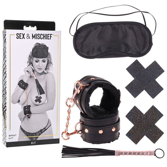 Sex & Mischief Brat Kit - 5 Piece Beginner Bondage Kit - Pleasure Den