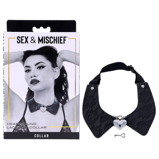 Sex & Mischief Heartbound Lace Day Collar - Submission Collar - Pleasure Den