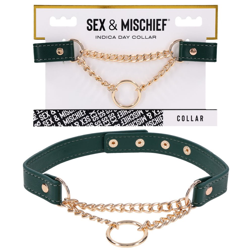 Sex & Mischief Indica Day Collar - /Gold Collar - Pleasure Den