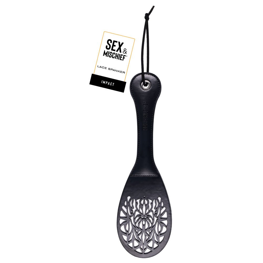 Sex & Mischief Lace Spanker - Spanking Paddle - Pleasure Den