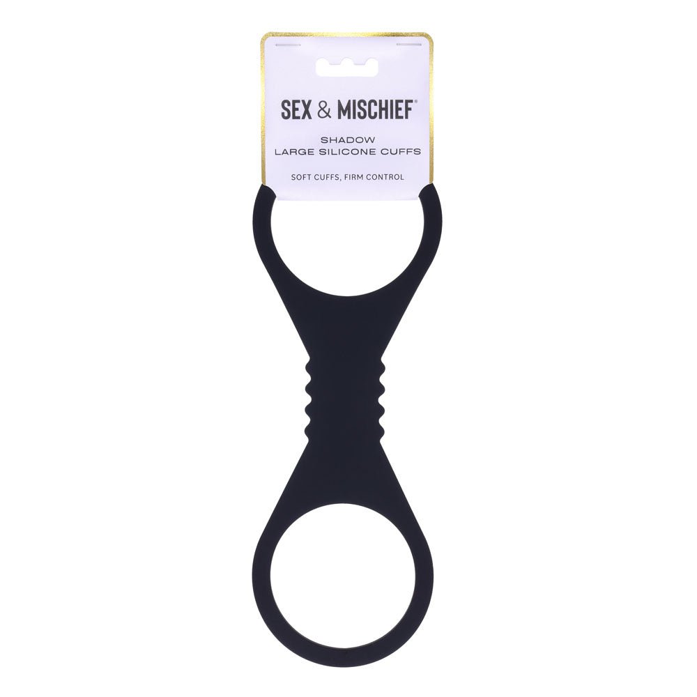 Sex & Mischief Shadow Large Silicone Cuffs - Large Restraints - Pleasure Den