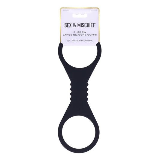 Sex & Mischief Shadow Large Silicone Cuffs - Large Restraints - Pleasure Den