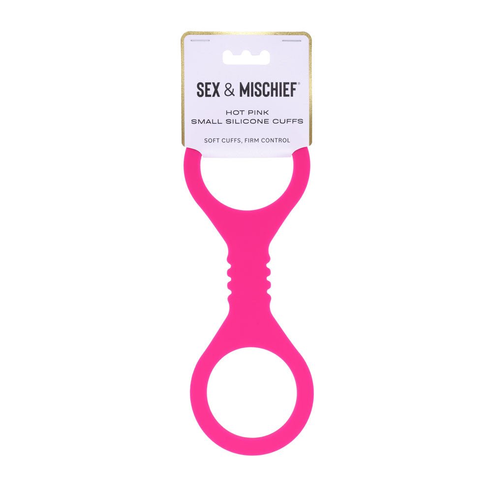 Sex & Mischief Small Hot Silicone Cuffs - Hot Small Restraints - Pleasure Den