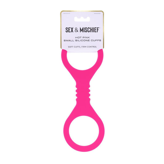 Sex & Mischief Small Hot Silicone Cuffs - Hot Small Restraints - Pleasure Den