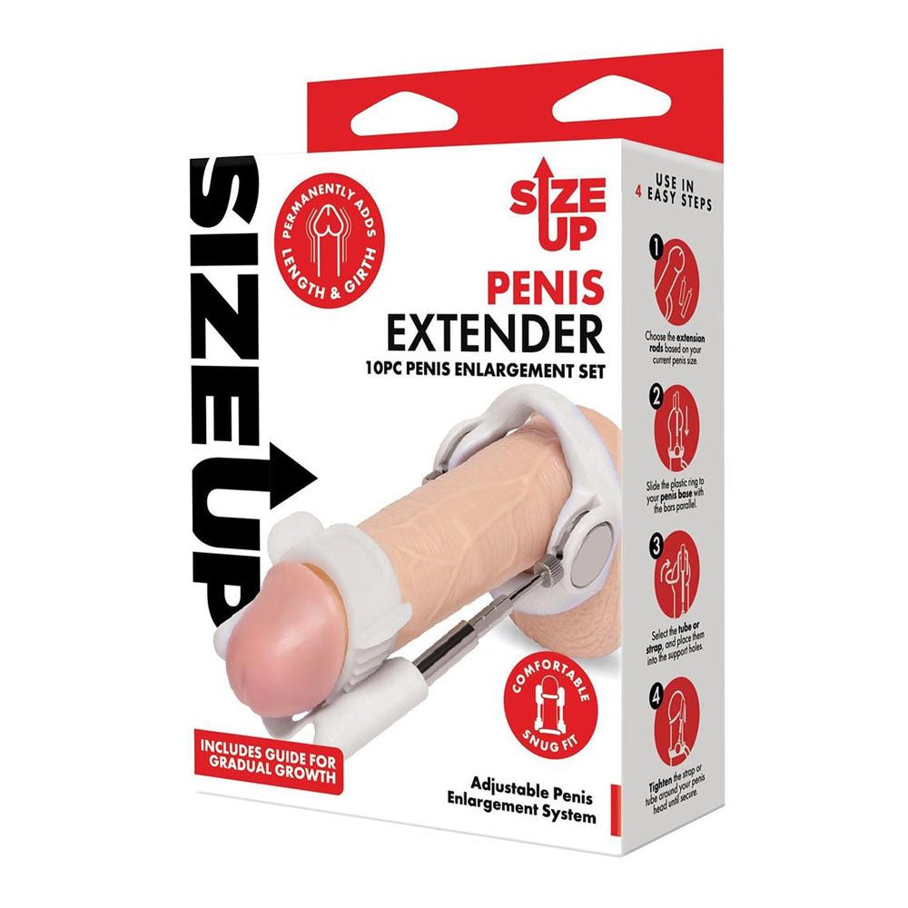 Size Up Penis Extender - Penis Extender Kit - 10 Piece Set - Pleasure Den