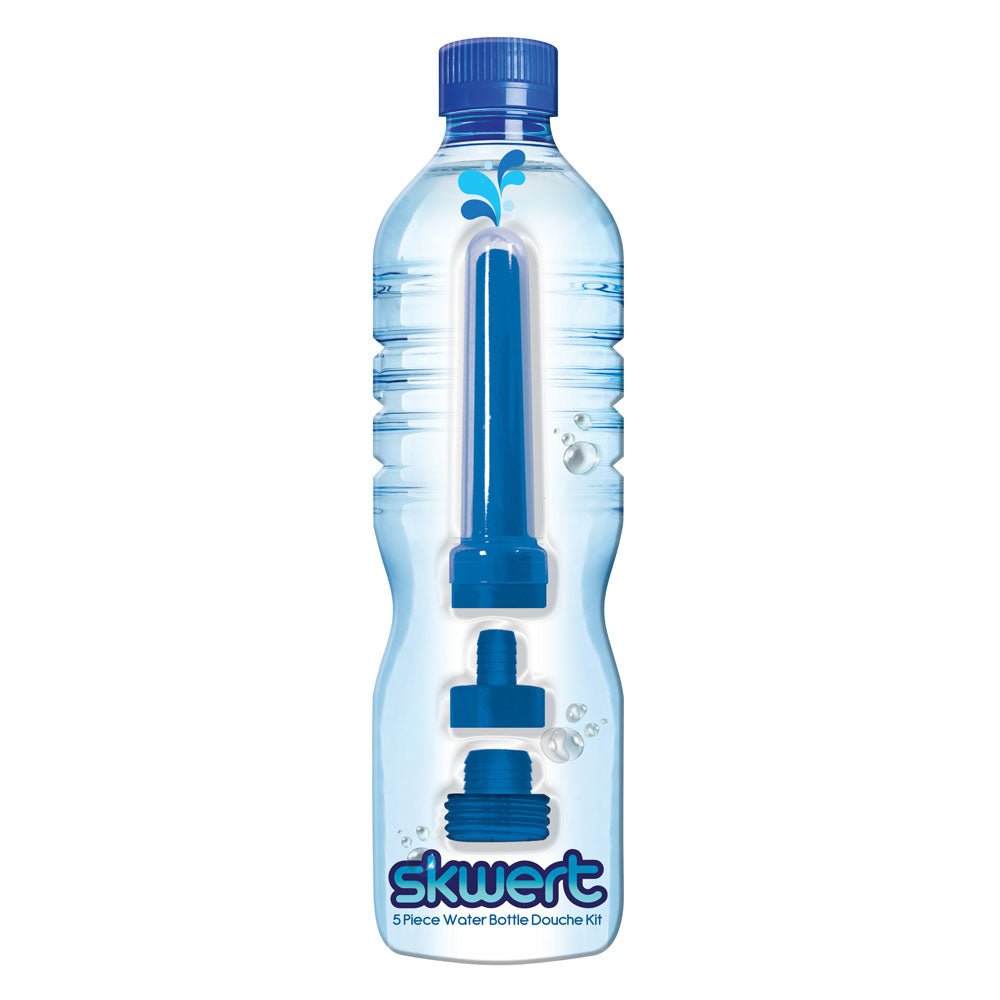 Skwert 5 Piece Water Bottle Douche Kit - 5 Piece Water Bottle Douche Adapter Kit - Pleasure Den