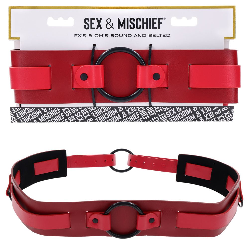 S&M Exs & Ohs Bound and Belted - Bondage Belt - Pleasure Den