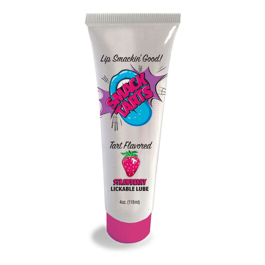Smack Tarts - Sour Strawberry - Sour Strawberry Flavoured Lubricant - 120 ml Tube - Pleasure Den