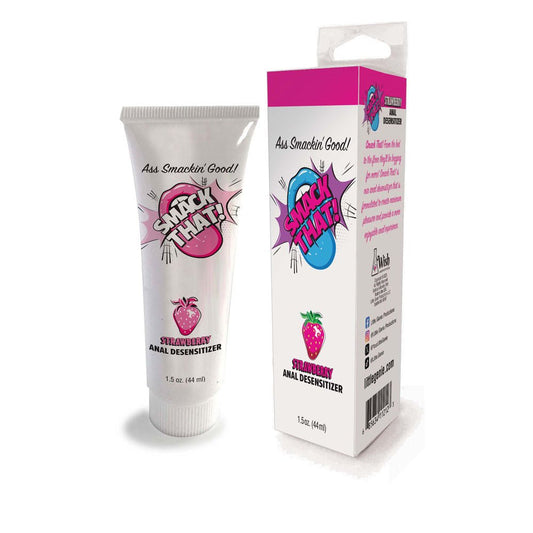 Smack That! Anal Desensitiser - Strawberry - Strawberry Flavoured Anal Desensitiser - 44 ml Tube - Pleasure Den