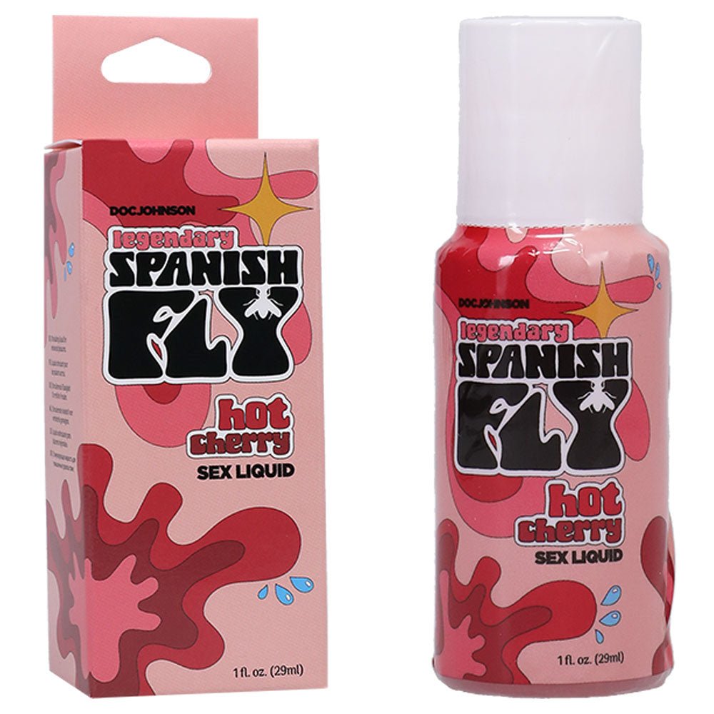 Spanish Fly Sex Liquid - Hot Cherry - Aphrodisiac Enhancer - 29 ml Bottle - Pleasure Den