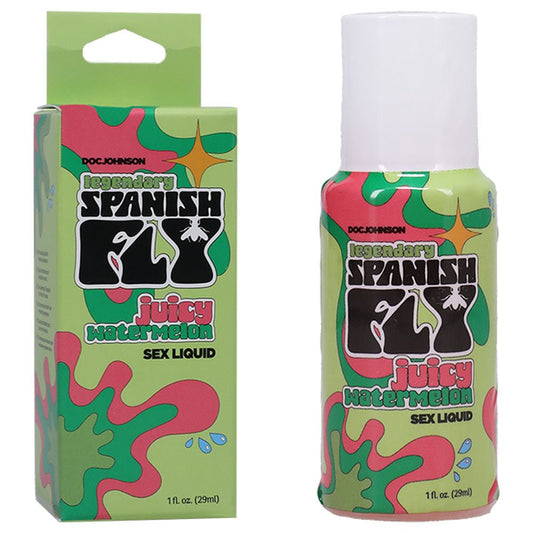 Spanish Fly Sex Liquid - Juicy Watermelon - Aphrodisiac Enhancer - 29 ml Bottle - Pleasure Den