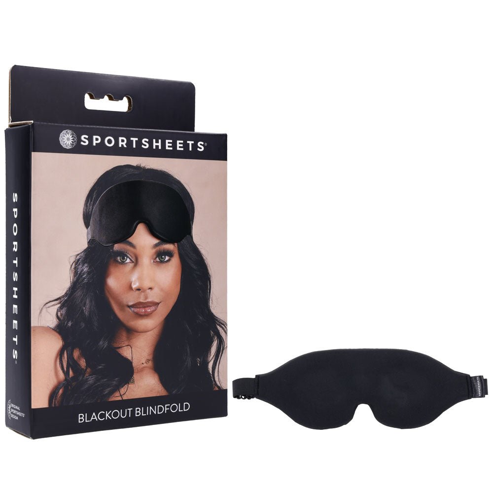 SPORTSHEETS Blackout Blindfold - Eye Mask - Pleasure Den