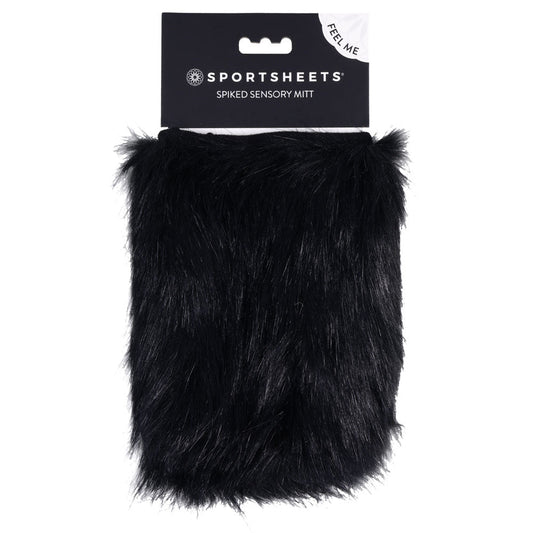 SPORTSHEETS Spiked Sensory Mitt - Furry Mitt with Spikes - Pleasure Den