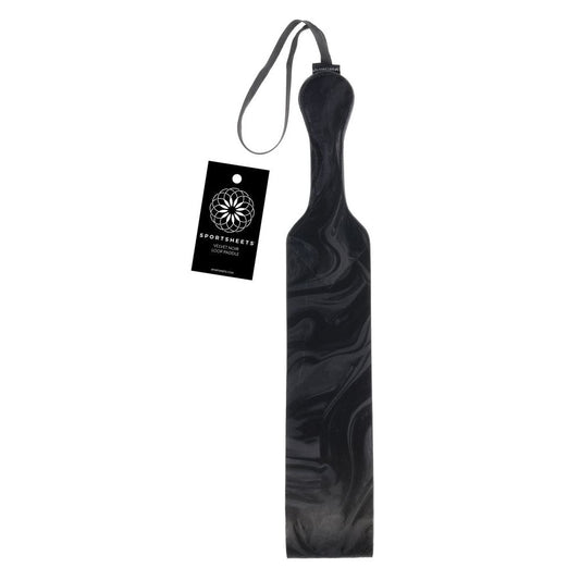SPORTSHEETS Velvet Noir Loop Paddle - 42 cm Paddle - Pleasure Den