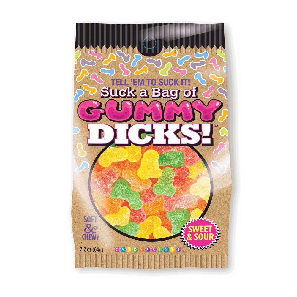 Suck A Bag Of Gummy Dicks! - Gummy Pecker Lollies - 64 grams - Pleasure Den