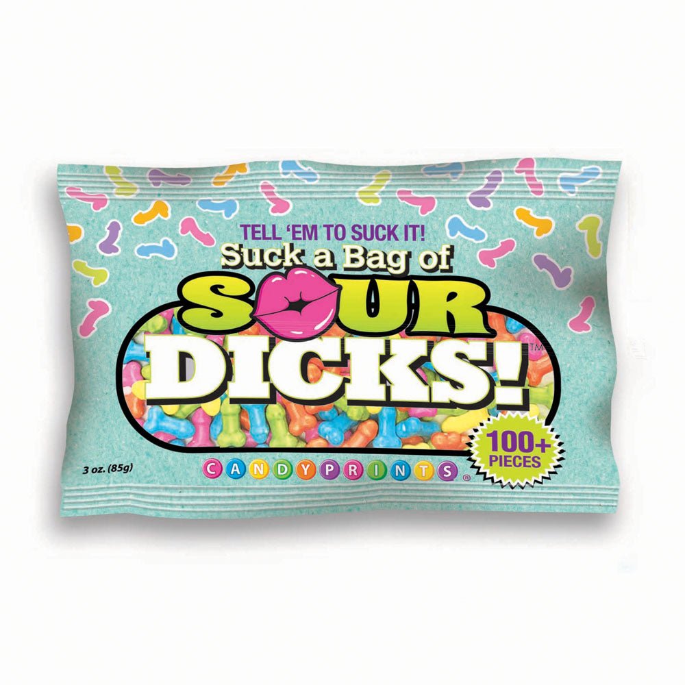 Suck A Bag Of Sour Dicks! - Novelty Pecker Lollies - 84 grams - Pleasure Den