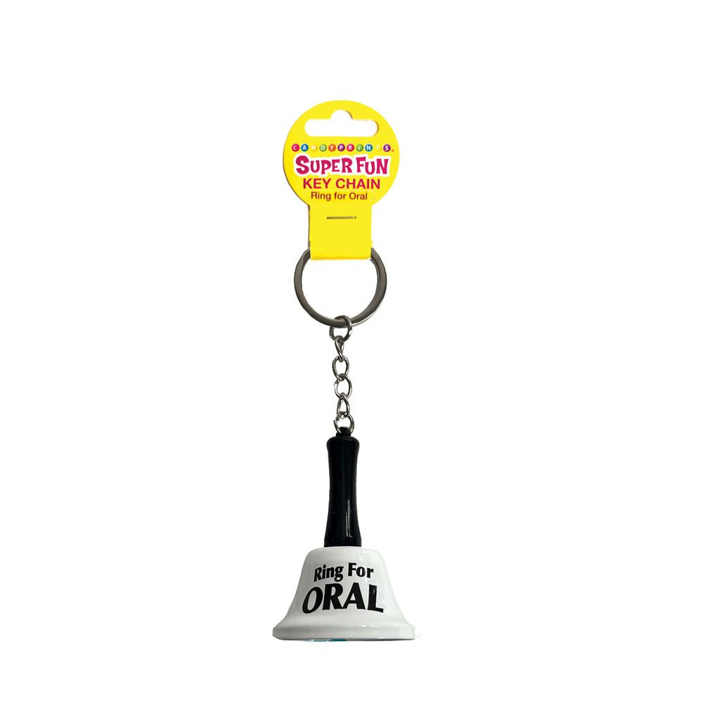 Super Fun Key Chain - Ring For Oral - Novelty Bell Keychain - Pleasure Den