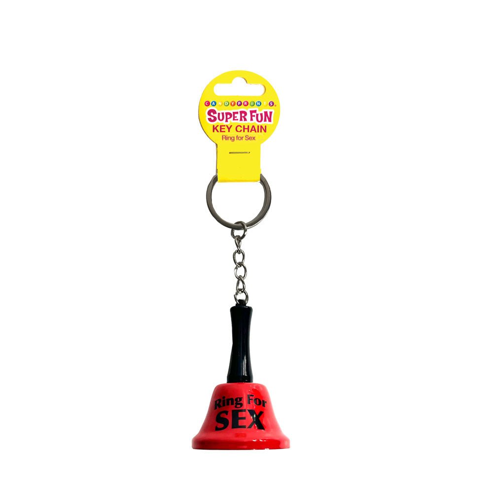 Super Fun Key Chain - Ring For Sex - Novelty Bell Keychain - Pleasure Den