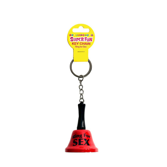 Super Fun Key Chain - Ring For Sex - Novelty Bell Keychain - Pleasure Den