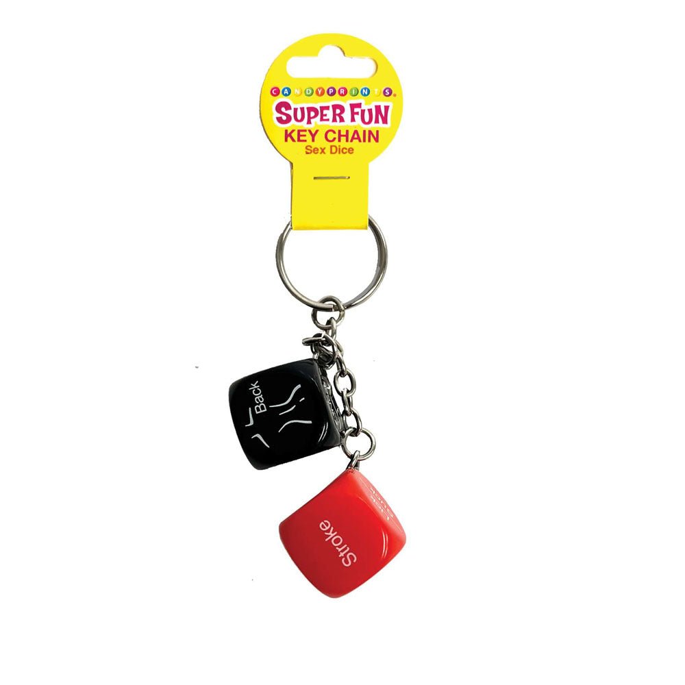 Super Fun Key Chain - Sex Dice - Erotic Dice Novelty Keychain - Pleasure Den