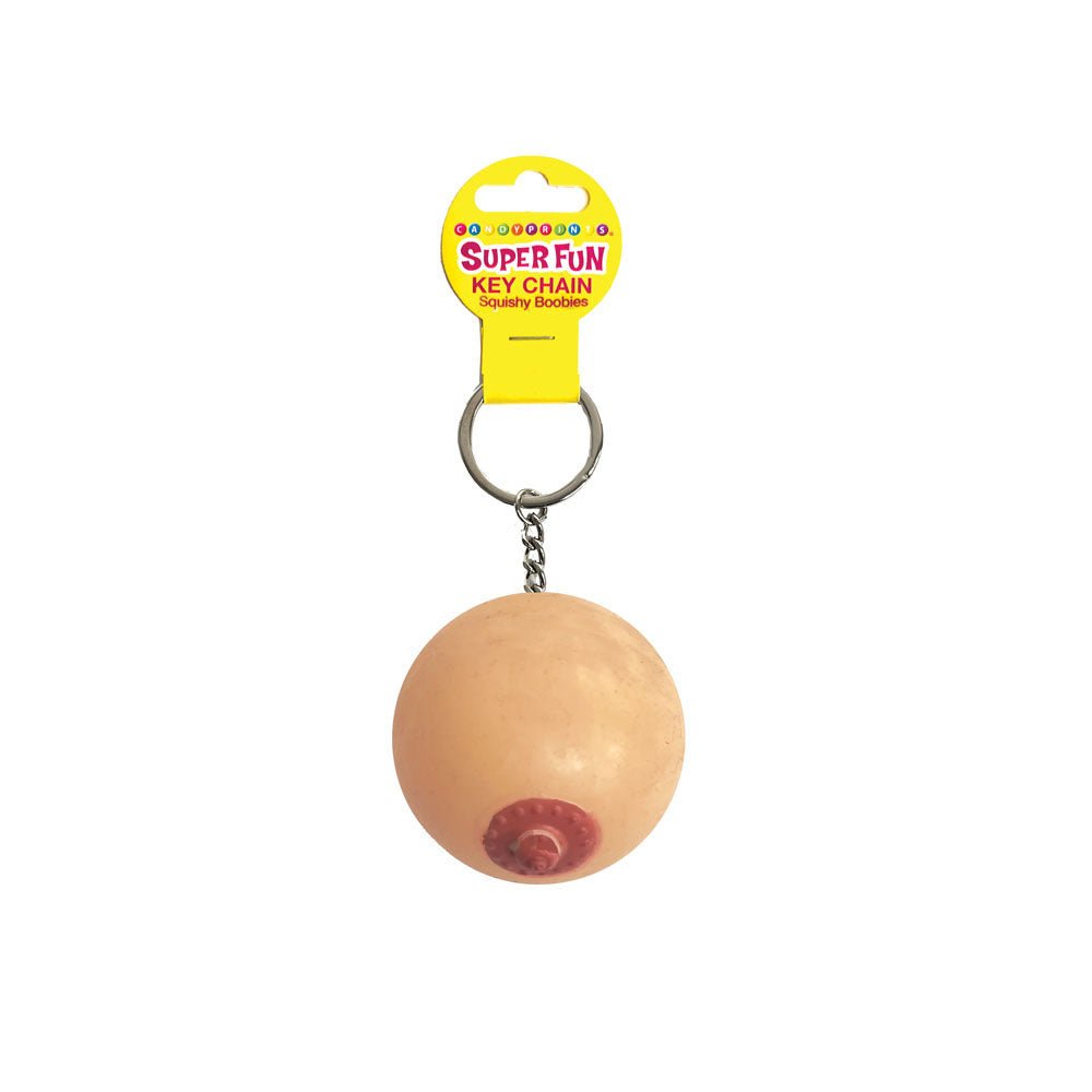 Super Fun Key Chain - Squishy Boob - Novelty Keychain - Pleasure Den