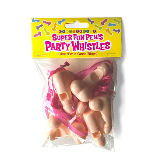 Super Fun Penis Party Whistles - Hens Party Novelties - 8 Pack - Pleasure Den