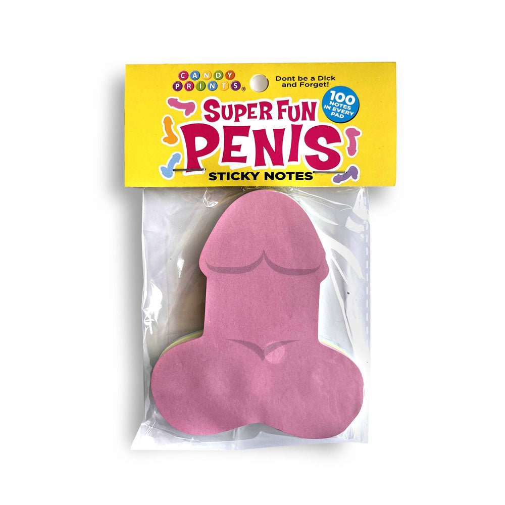 Super Fun Penis Sticky Notes - Multi Novelty Sticky Notes - 100 Pack - Pleasure Den