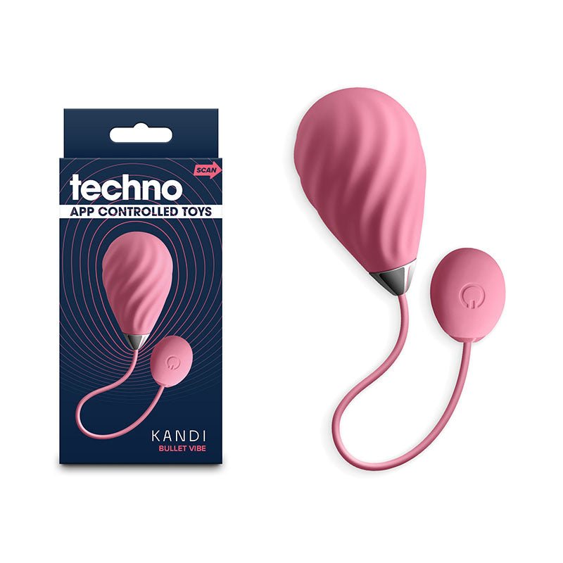 Techno - Kandi - USB Rechargeable Vibrating Egg with App Control - Pleasure Den