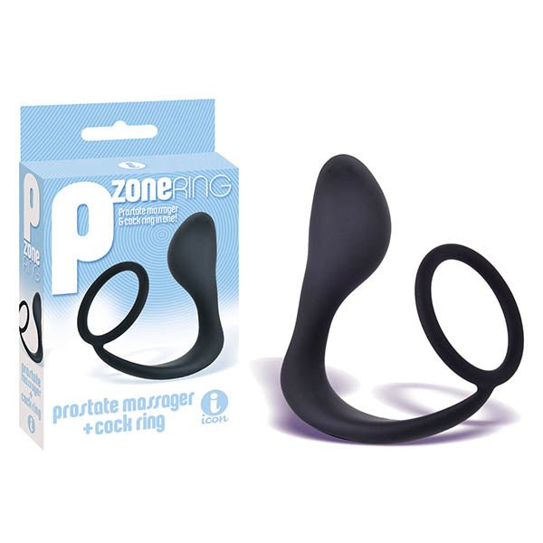 The 9's P-Zone Cock Ring - Anal Plug with Cock Ring - Pleasure Den