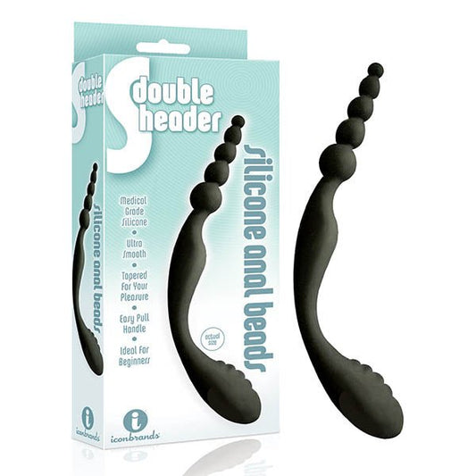 The 9's S-Double Header - Double Ended Anal Beads - Pleasure Den