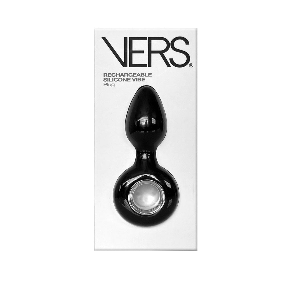 VERS Rechargeable Silicone Plug Vibe - 12.5 cm USB Rechargeable Vibrating Butt Plug - Pleasure Den